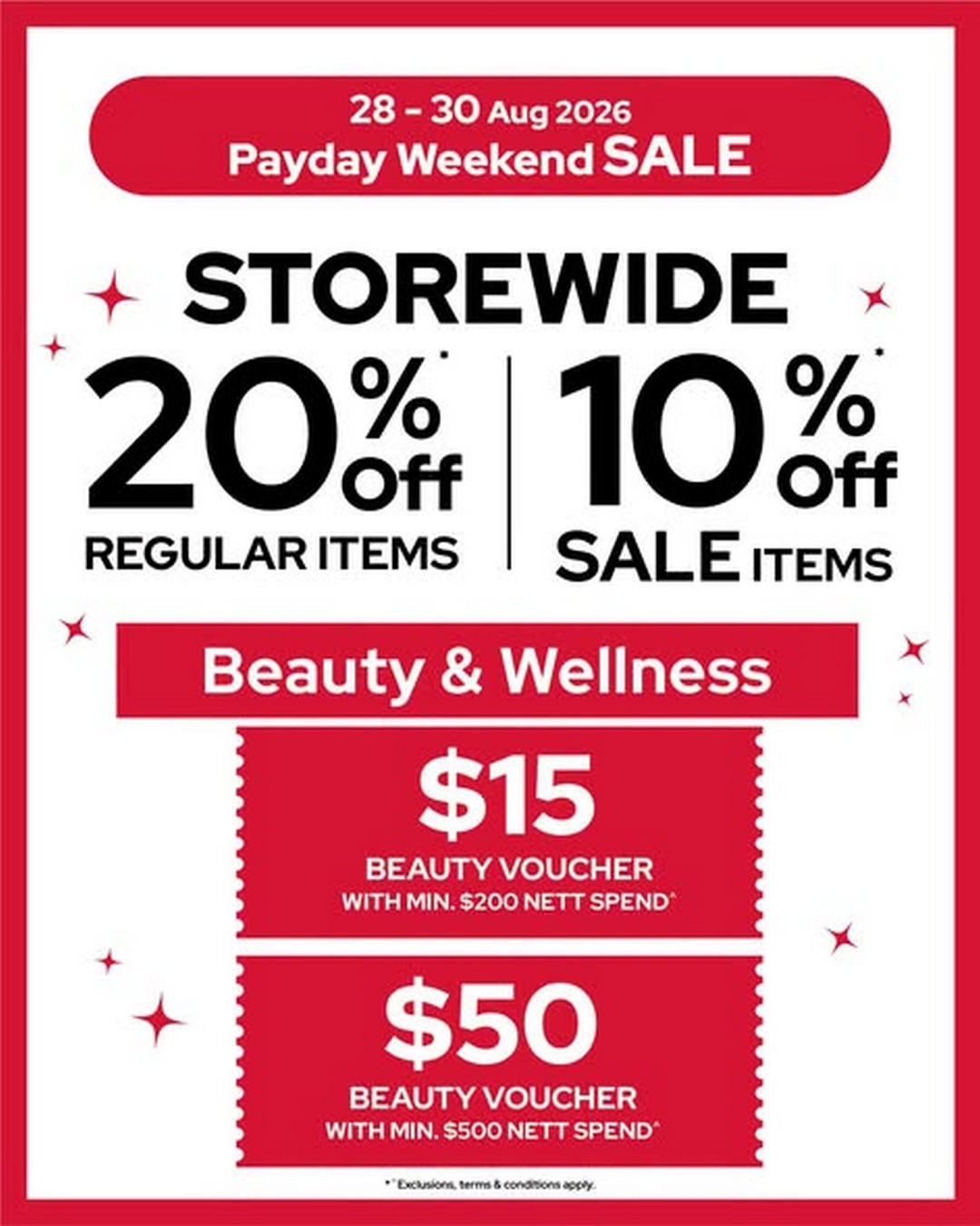 BHG-Singapore-Payday-Weekend-Promotion-with-20-OFF 28-30 August 2026: BHG Singapore: Payday Weekend Promotion with 20% OFF Storewide, Beauty Vouchers and Event Specials