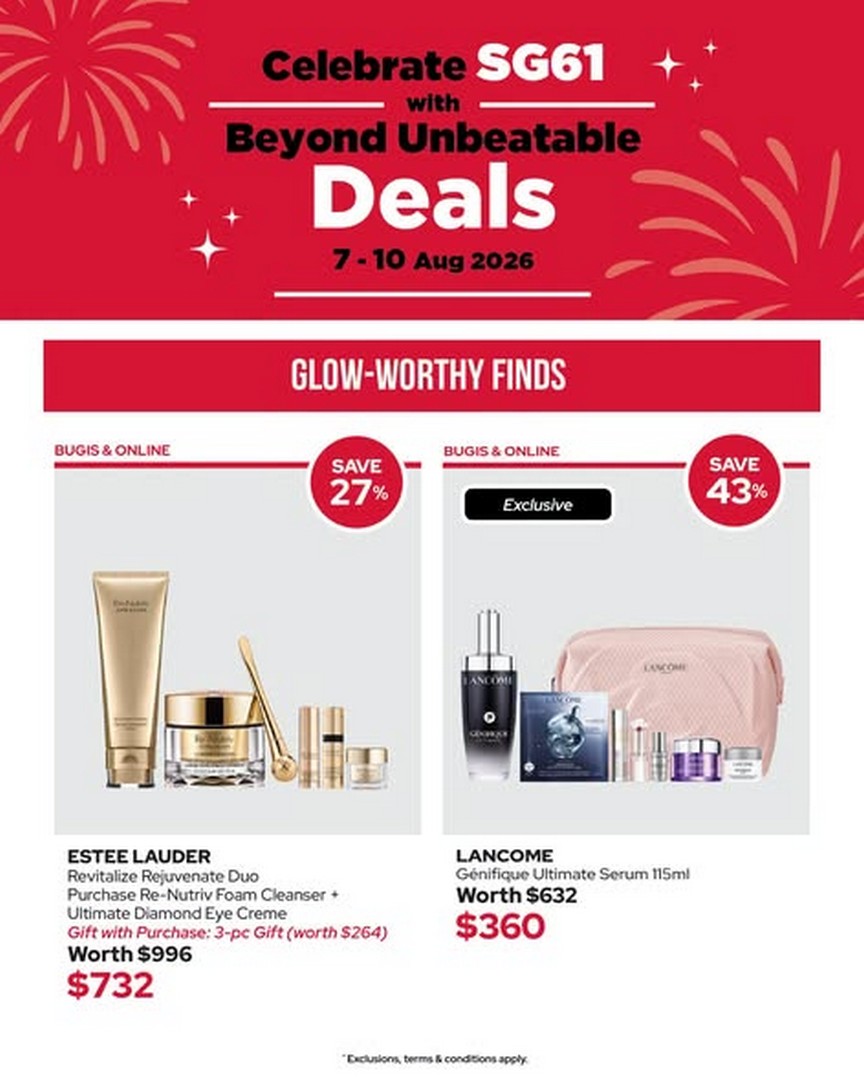BHG-Singapore-Weekend-Member-Promotion-2 7–10 August 2026: BHG Singapore Weekend Member Promotion at BHG Bugis – Enjoy 20% Off, Double Member Points, Flash Deals and Exclusive Rewards