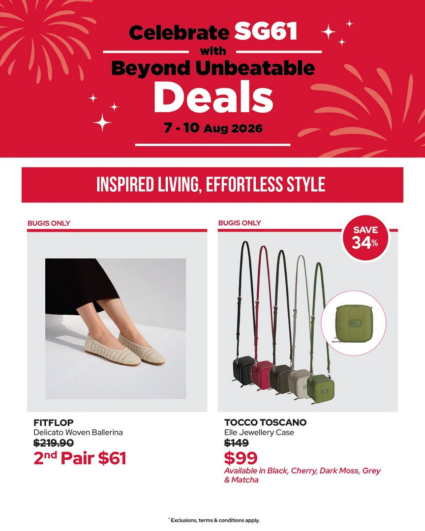 BHG-Singapore-Weekend-Member-Promotion-8 7–10 August 2026: BHG Singapore Weekend Member Promotion at BHG Bugis – Enjoy 20% Off, Double Member Points, Flash Deals and Exclusive Rewards