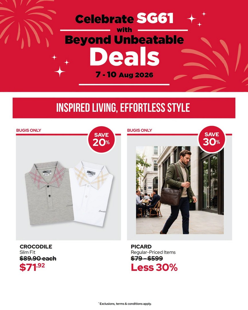 BHG-Singapore-Weekend-Member-Promotion-9 7–10 August 2026: BHG Singapore Weekend Member Promotion at BHG Bugis – Enjoy 20% Off, Double Member Points, Flash Deals and Exclusive Rewards