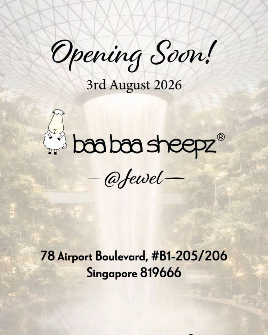 Baa-Baa-Sheepz-Singapore-National-Day-Promotion 1-10 August 2026: Baa Baa Sheepz Singapore: National Day Promotion and New Jewel Changi Airport Store Opening Event with 10% OFF Storewide and Free Soft Toy Giveaway