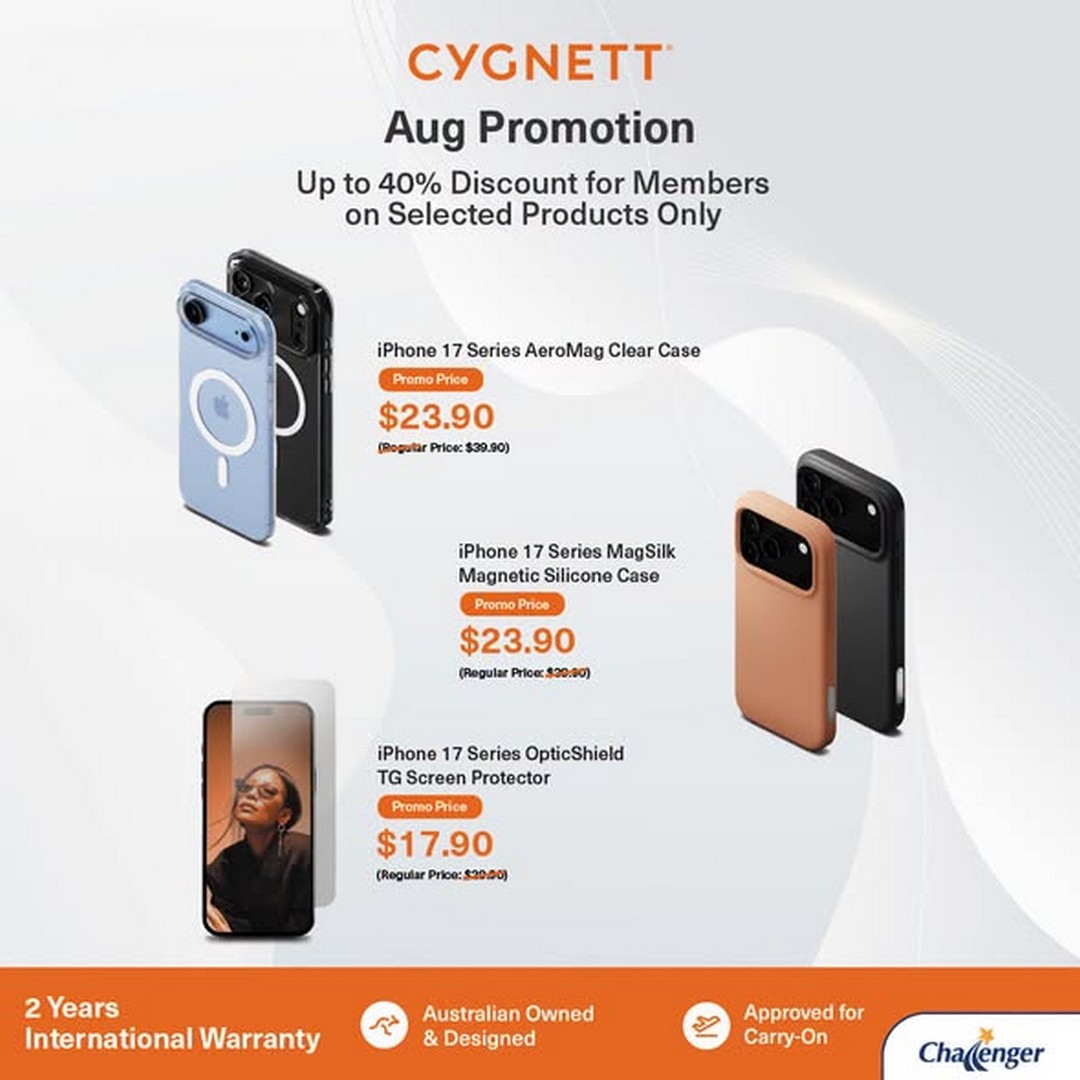 Challenger-Singapore-CYGNETT-August-Promotion-3 5-31 August 2026: Challenger Singapore, CYGNETT August Promotion With Up To 55% OFF Tech Accessories Deals
