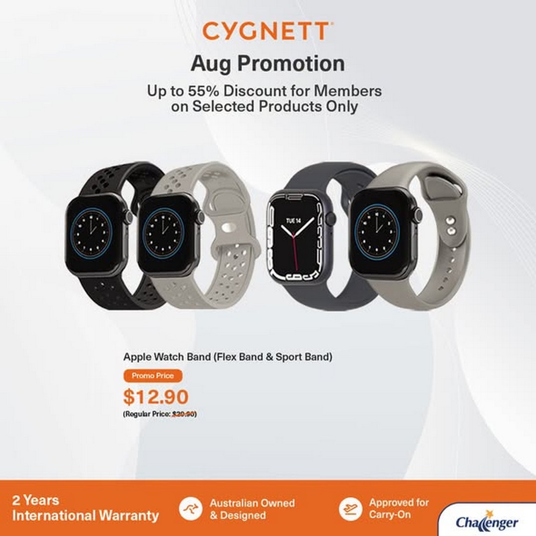Challenger-Singapore-CYGNETT-August-Promotion 5-31 August 2026: Challenger Singapore, CYGNETT August Promotion With Up To 55% OFF Tech Accessories Deals