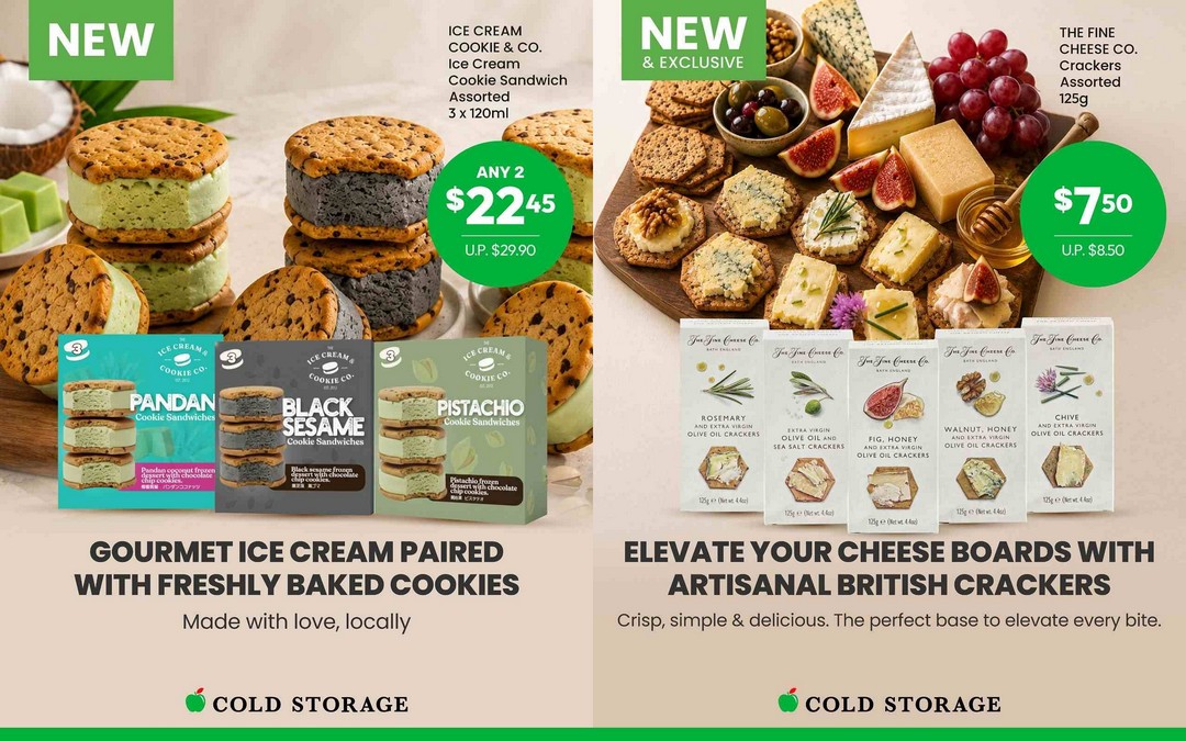 Cold-Storage-Ice-Cream-Cookie-Sandwich-and-British-Crackers-Deal 15-19 August 2026: Cold Storage: Ice Cream Cookie Sandwich and British Crackers Deal: Get 2 for $22.45 Promotion