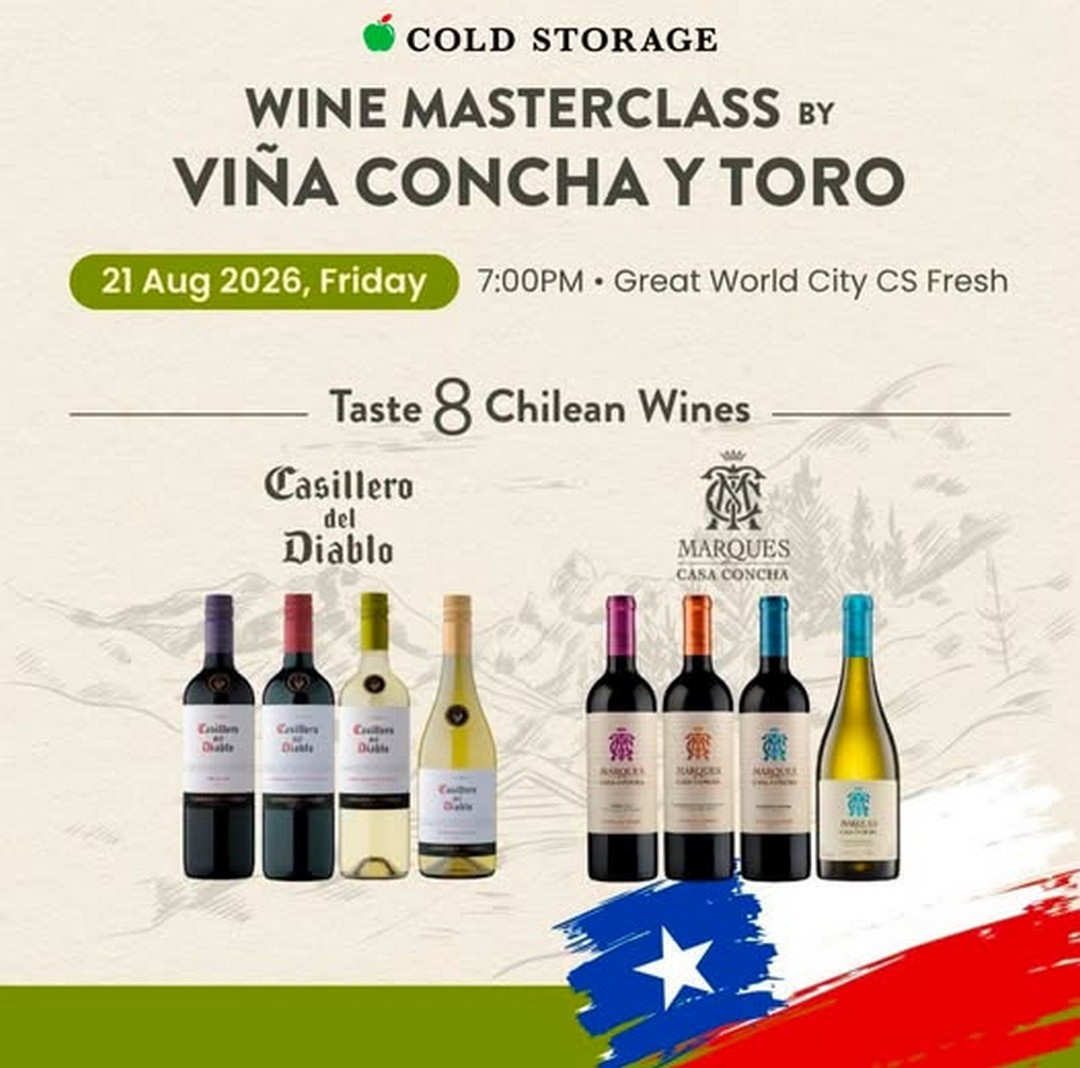 Cold-Storage-Singapore-Free-Wine-Masterclass-at-Great-World 21 August 2026: Cold Storage Singapore: Free Wine Masterclass at Great World: Wine Tasting Sale Promotion Event