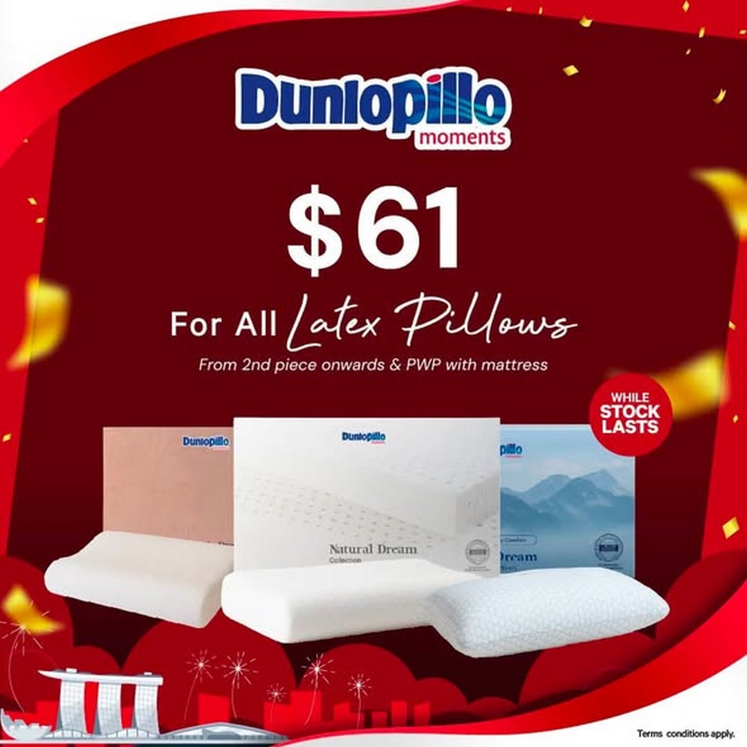 Dunlopillo-Singapore-National-Day-Sale-1 Now Till 11 August 2026: Dunlopillo Singapore National Day Sale Promotion, Enjoy Up To 61% Savings On Premium Mattresses And Sleep Essentials