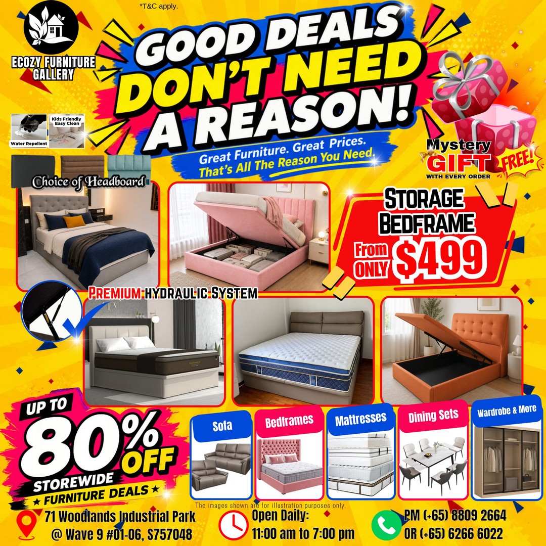 Ecozy-Furniture-Gallery-Up-to-80-Off-2 26 August 2026 onwards: Ecozy Furniture Gallery: Up to 80% Off “Msia Factory Prices” Furniture Promotion in Singapore