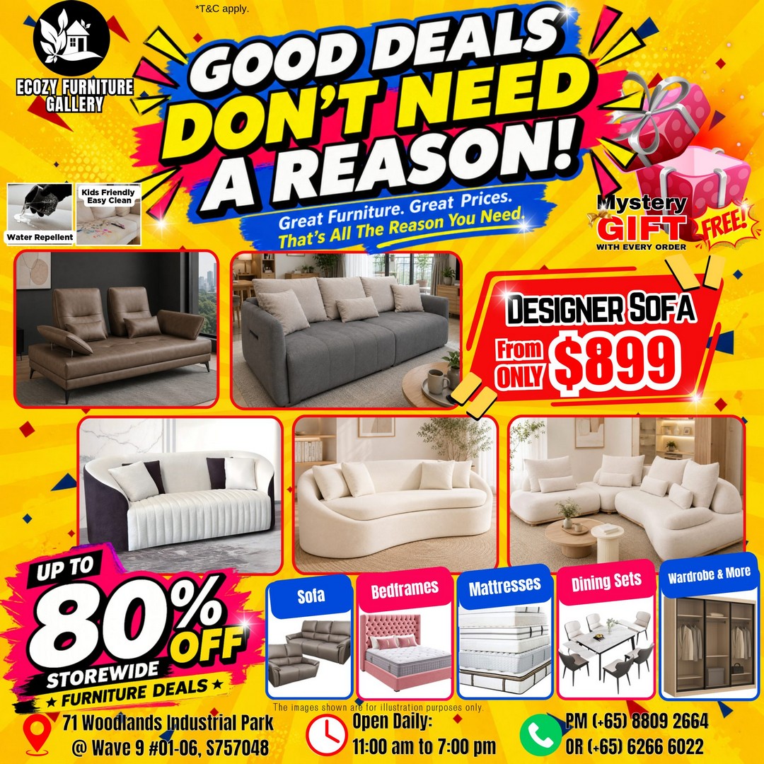 Ecozy-Furniture-Gallery-Up-to-80-Off-3 26 August 2026 onwards: Ecozy Furniture Gallery: Up to 80% Off “Msia Factory Prices” Furniture Promotion in Singapore