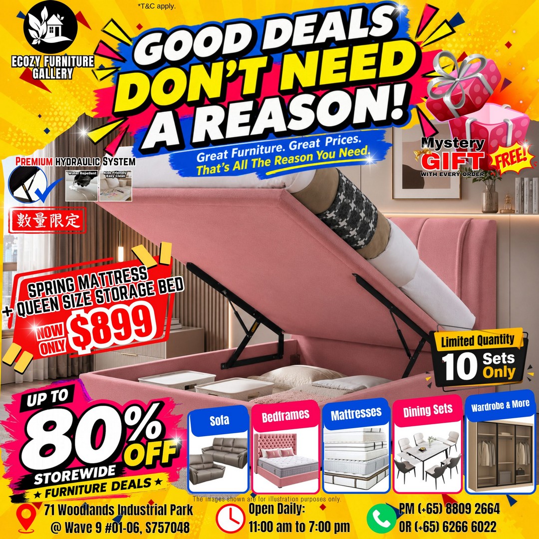 Ecozy-Furniture-Gallery-Up-to-80-Off-5 26 August 2026 onwards: Ecozy Furniture Gallery: Up to 80% Off “Msia Factory Prices” Furniture Promotion in Singapore