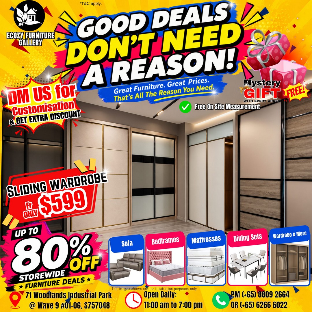 Ecozy-Furniture-Gallery-Up-to-80-Off-7 26 August 2026 onwards: Ecozy Furniture Gallery: Up to 80% Off “Msia Factory Prices” Furniture Promotion in Singapore