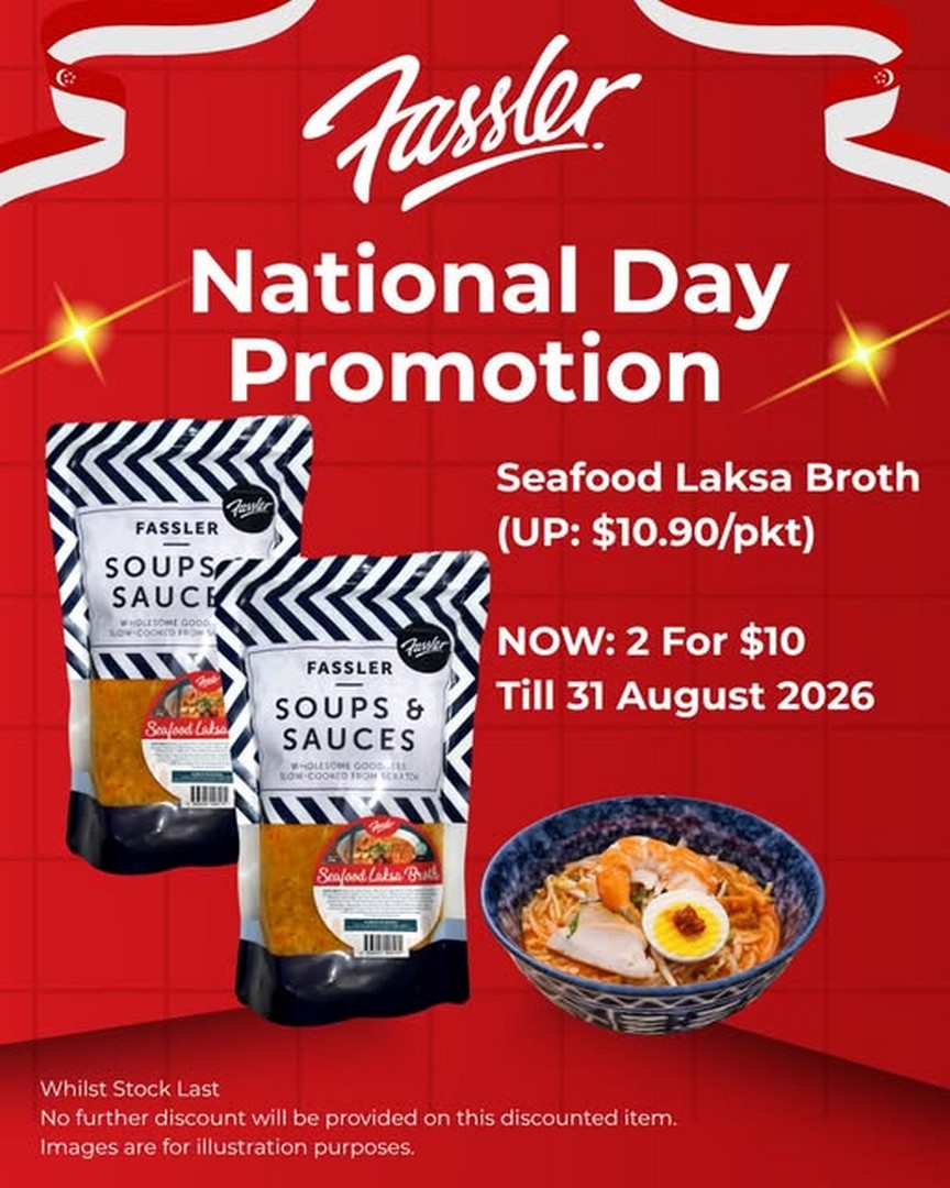Fassler-Gourmet-National-Day-Seafood-Laksa-Broth-Bundle-Promotion Now till 31 August 2026: Fassler Gourmet: National Day Seafood Laksa Broth Bundle Promotion With 2 Packets For $10