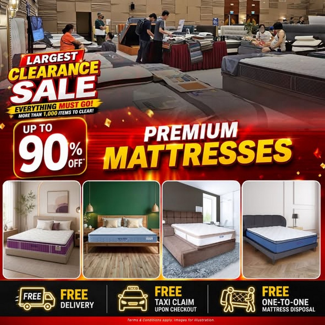 Four-Star-Mattress-Largest-Clearance-Sale-at-SAFRA-Choa-Chu-Kang-1 27-30 August 2026: Four Star Mattress Largest Clearance Sale at SAFRA Choa Chu Kang – Up to 90% Off Mattresses, Beds, Sofas & More