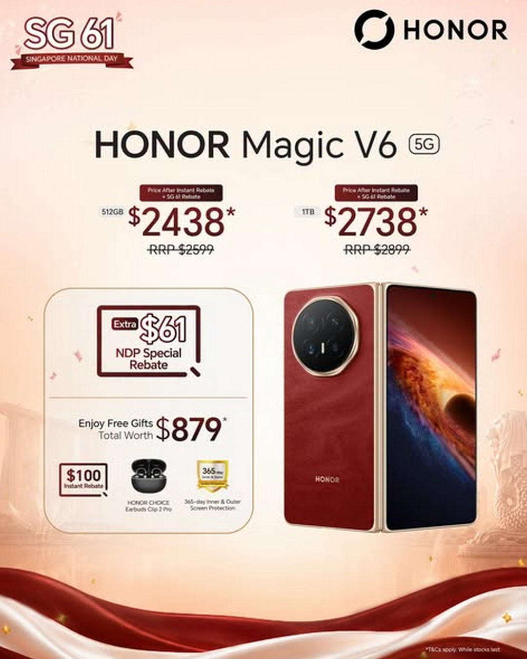 HONOR-Singapore-SG61-National-Day-Promotion-1 14-31 August 2026: HONOR Singapore: SG61 National Day Promotion – Enjoy Up to $200 Savings, Rebates and Free Gifts