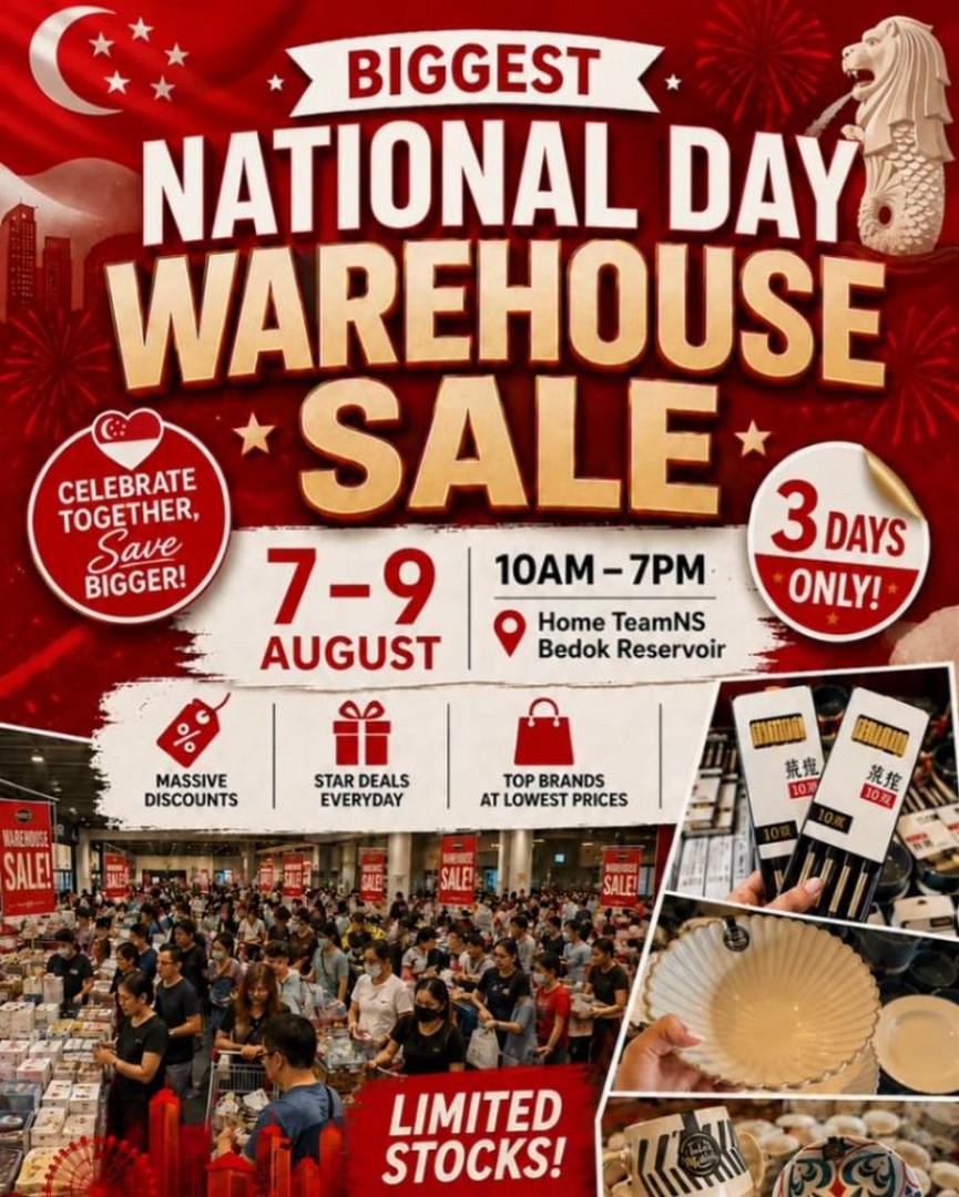HOUZE-National-Day-Warehouse-Sale 7-9 August 2026: HOUZE National Day Warehouse Sale: Biggest Warehouse Sale With Massive Discounts, Star Deals & Home Essentials Promotions