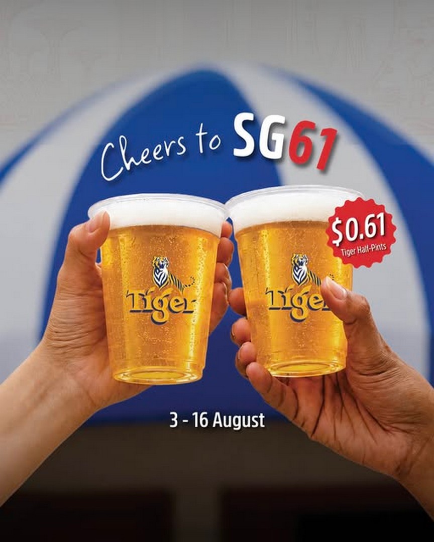 Harrys-Singapore-Promotion-Offering-Tiger-Half-Pints 3-16 August 2026: Harry’s Singapore: Promotion Offering Tiger Half-Pints at $0.61 for Rewards Members to Celebrate Singapore’s 61st Birthday and World Beer Day