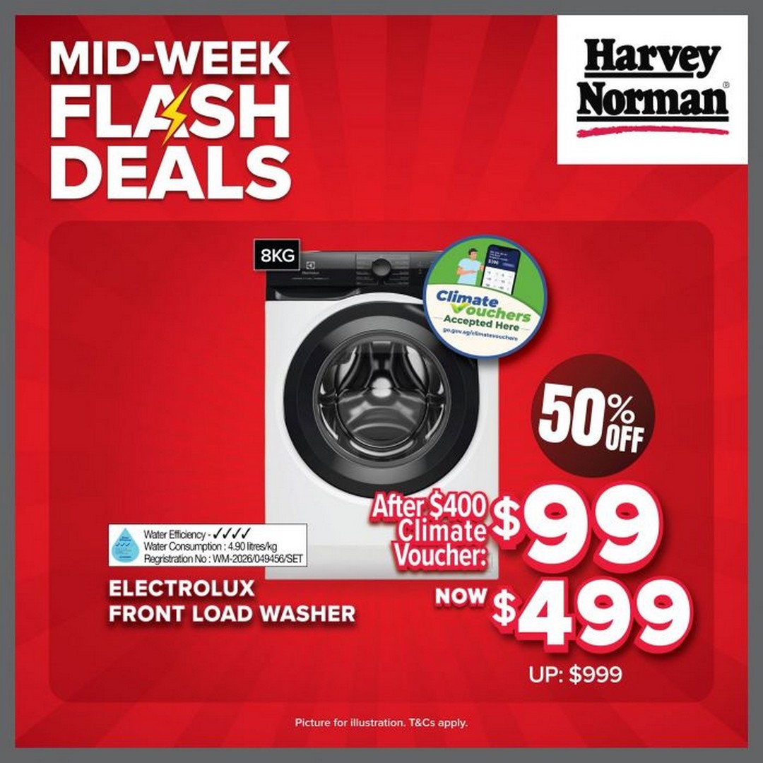 Harvey-Norman-Mid-Week-Flash-Deals-Up-to-70-OFF-3 26 August 2026: Harvey Norman Mid-Week Flash Deals: Up to 70% OFF on Electrical Appliances