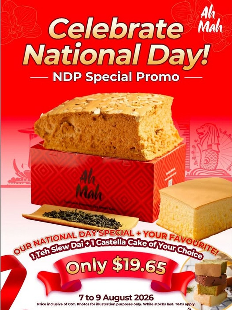 Iluvahmah-Singapore-SG61-National-Day-Promotion 7-9 August 2026: Iluvahmah Singapore SG61 National Day Promotion – Buy 2 Castella Cakes for Just $19.65 with Free Tote Bag Giveaway