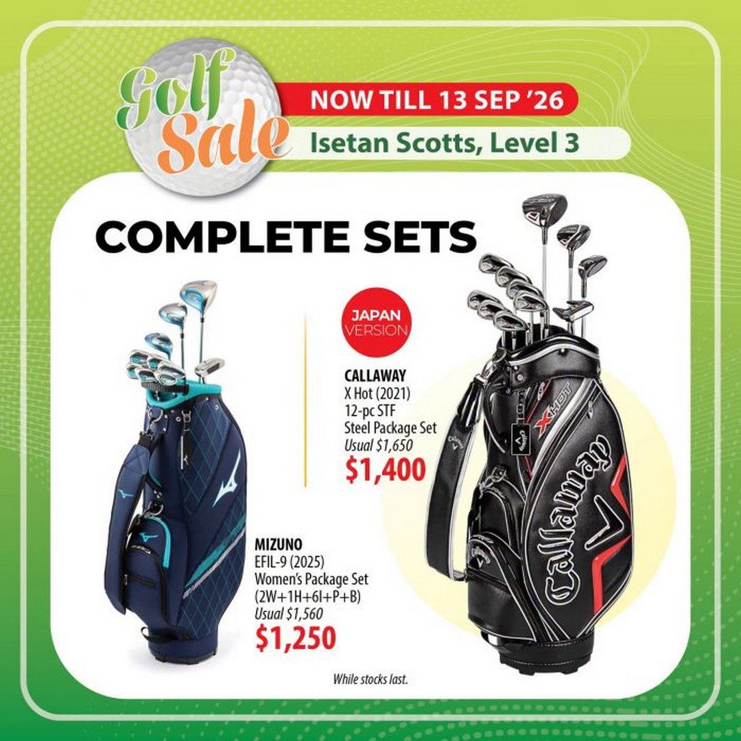 Isetan-Golf-Sale-4 19 August-13 September 2026: Isetan Golf Sale: Promotion on Premium Golf Equipment, Apparel and Accessories at Isetan Scotts