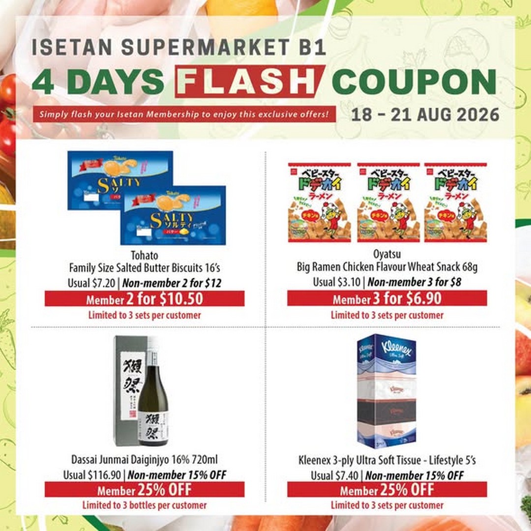 Isetan-Singapore-4-Days-Flash-Coupon-Promotion-2 18-21 August 2026: Isetan Singapore: 4 Days Flash Coupon Promotion at Isetan Scotts Supermarket
