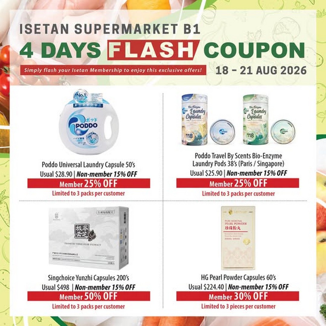 Isetan-Singapore-4-Days-Flash-Coupon-Promotion-3 18-21 August 2026: Isetan Singapore: 4 Days Flash Coupon Promotion at Isetan Scotts Supermarket