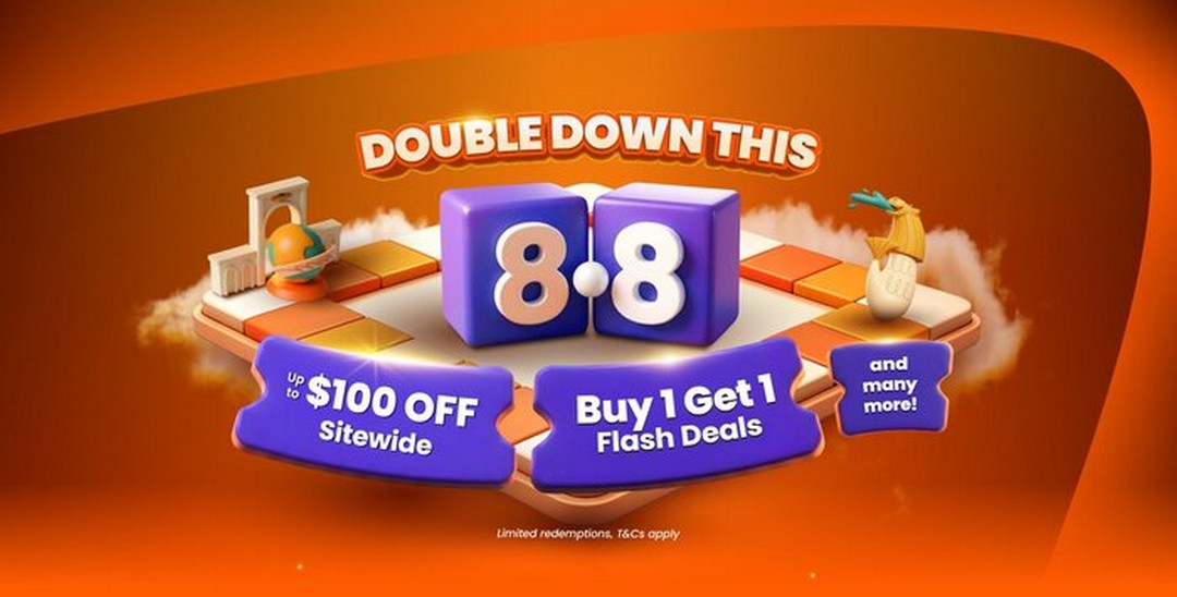 Klook-Double-Down-This-8.8-Buy-1-Get-1-Free-Promotion 7-8 August 2026: Klook Double Down This 8.8 Buy 1 Get 1 Free Promotion – Universal Studios Singapore & Singapore Oceanarium Flash Ticket Deals