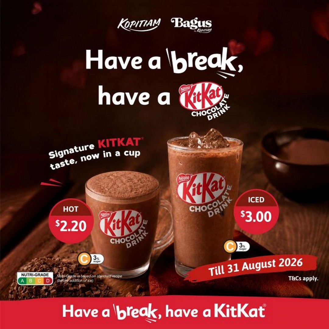 Kopitiam-KITKAT-Chocolate-Drink-Promotion-With-Signature Now till 31 August 2026: Kopitiam: KITKAT Chocolate Drink Promotion With Signature Chocolate Taste From $2.20