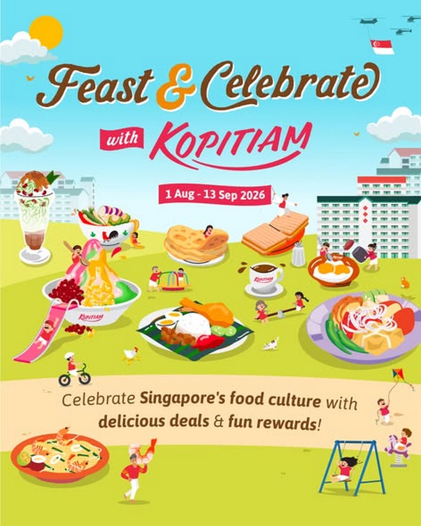 Kopitiam-National-Day-Feast-Celebrate-Promotion 1 August-13 September 2026: Kopitiam: National Day Feast & Celebrate Promotion with $6.10 Local Food Deals, Mini Games and Exclusive Collectibles