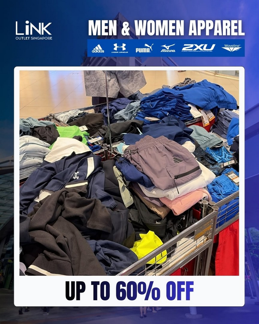LINK-Outlet-Store-Singapore-Up-to-70-Off-Adidas-6 19 August-1 September 2026: LINK Outlet Store Singapore: Up to 70% Off Adidas, Under Armour, New Balance, Mizuno, Waveline and More at Bedok Mall Sale Promotion