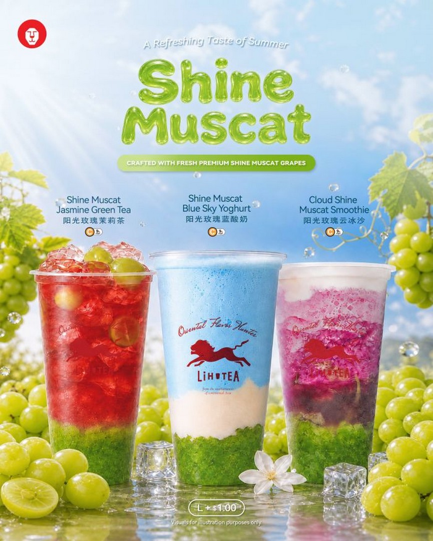LiHO-TEA-Promotion-Featuring-New-Shine-Muscat-Series-Premium-Grape 4 August 2026 onwards: LiHO TEA: Promotion Featuring New Shine Muscat Series Premium Grape Drinks Available at Singapore Outlets
