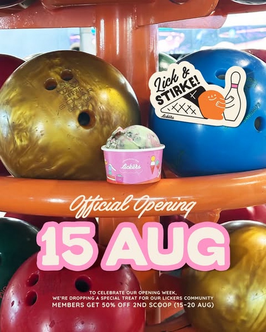 Lickers-Opening-Promotion-with-50-OFF 15-20 August 2026: Lickers: Opening Promotion with 50% OFF Your 2nd Scoop at SAFRA Mount Faber