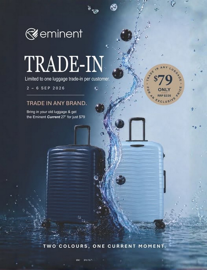 METRO-Singapore-Luggage-Trade-In-Promotion 2-6 September 2026: METRO Singapore: Luggage Trade-In Promotion – Get an Eminent Current 27" Luggage for Just $79