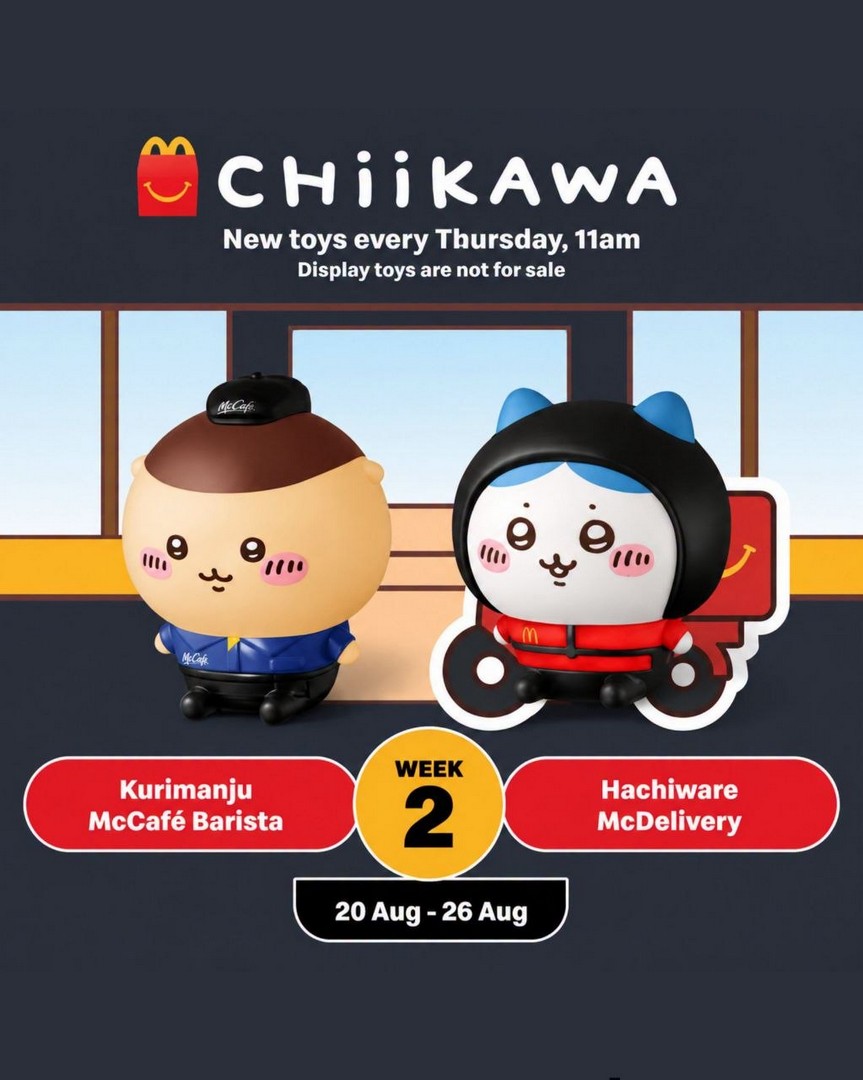 McDonalds-Singapore-Chiikawa-Happy-Meal-Promotion-1 13 August-10 September 2026: McDonald's Singapore Chiikawa Happy Meal Promotion – Collect 8 Limited-Edition Toys Across Four Weekly Drops