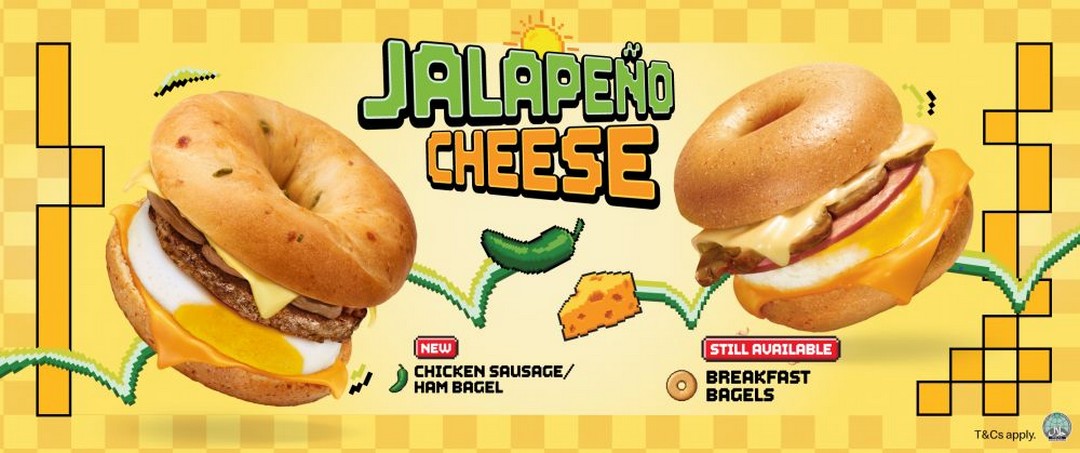 McDonalds-Singapore-Jalapeno-Cheese-Bagel-Promotion-1 31 August 2026 onwards: McDonald's Singapore: Jalapeño Cheese Bagel Promotion for a Bold and Cheesy Breakfast Treat