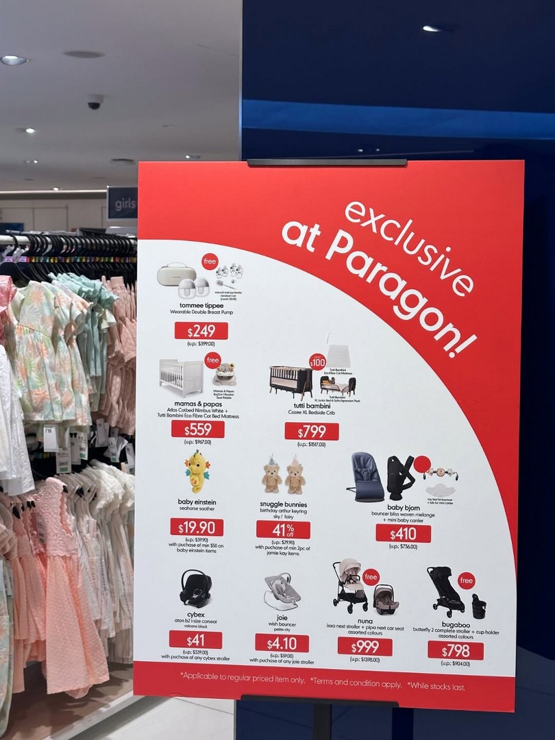 Mothercare-Singapore-Anniversary-Sale-9 6 August 2026 onwards: Mothercare Singapore Anniversary Sale Promotion: Enjoy Special Deals On Baby Essentials, Nursery Furniture, Strollers, Toys And More