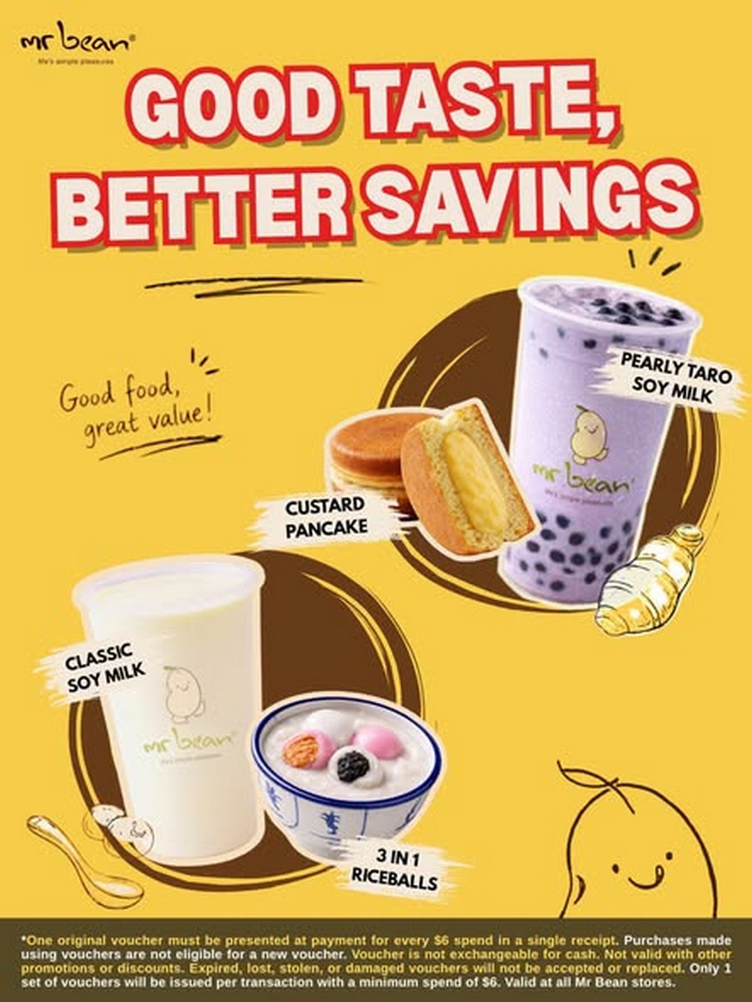 Mr-Bean-Singapore-6-Voucher-Promotion-1 Now till 17 August 2026: Mr Bean Singapore $6 Voucher Promotion – Spend $6 and Receive $6 Back in Vouchers at All Stores