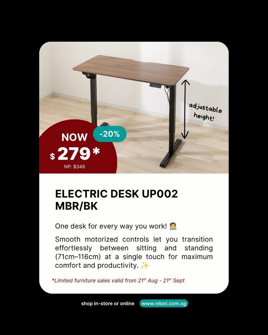 Nitori-Singapore-Limited-Sale-Promotion-with-Up-to-70-Off-6 21 August-21 September 2026: Nitori Singapore: Limited Sale Promotion with Up to 70% Off Selected Homeware and Furniture