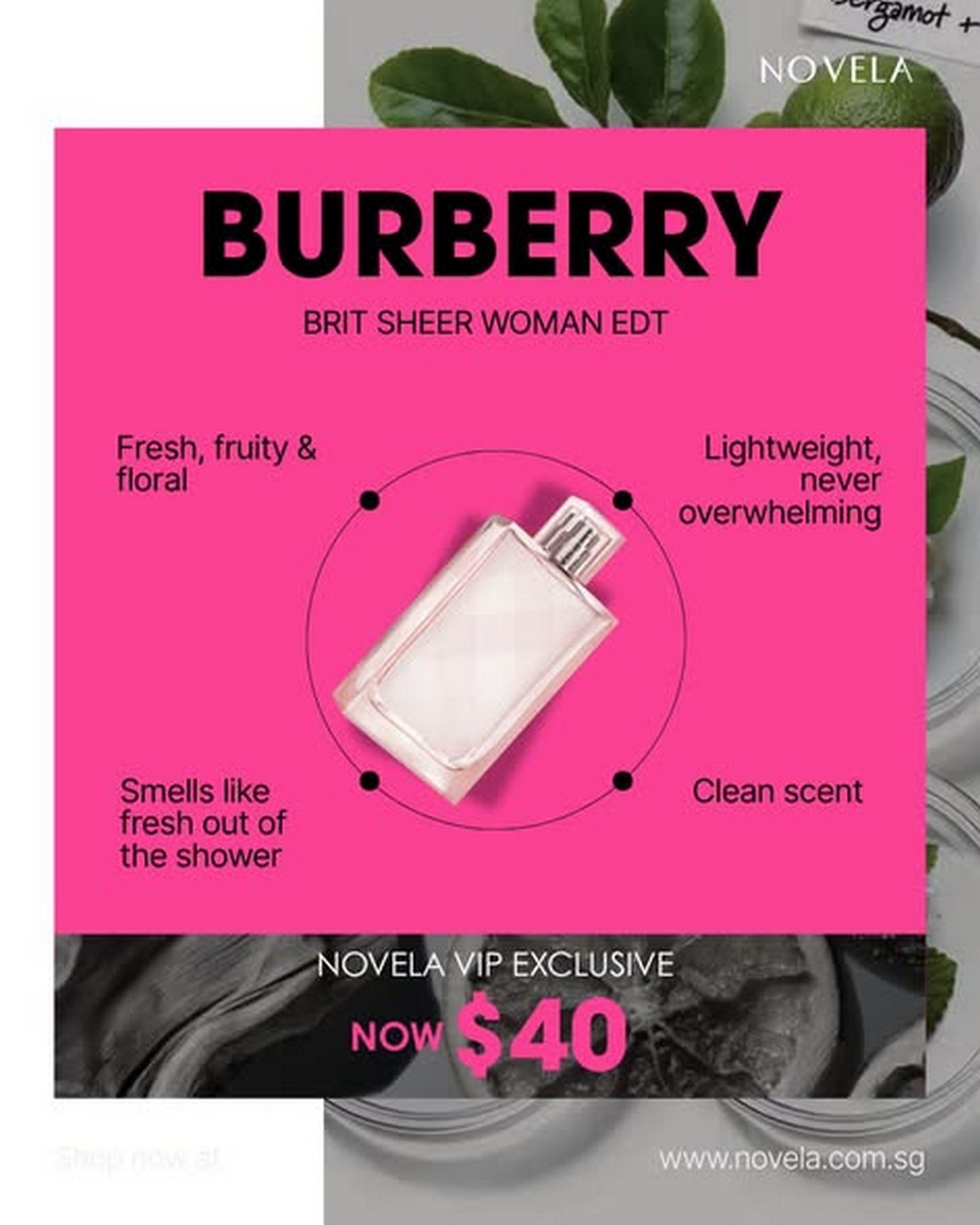 Novela-Singapore-VIP-Limited-Privilege-Promotion-1 14-31 August 2026: Novela Singapore: VIP Limited Privilege Promotion on Burberry Fragrance and DR.CI Skincare from $2