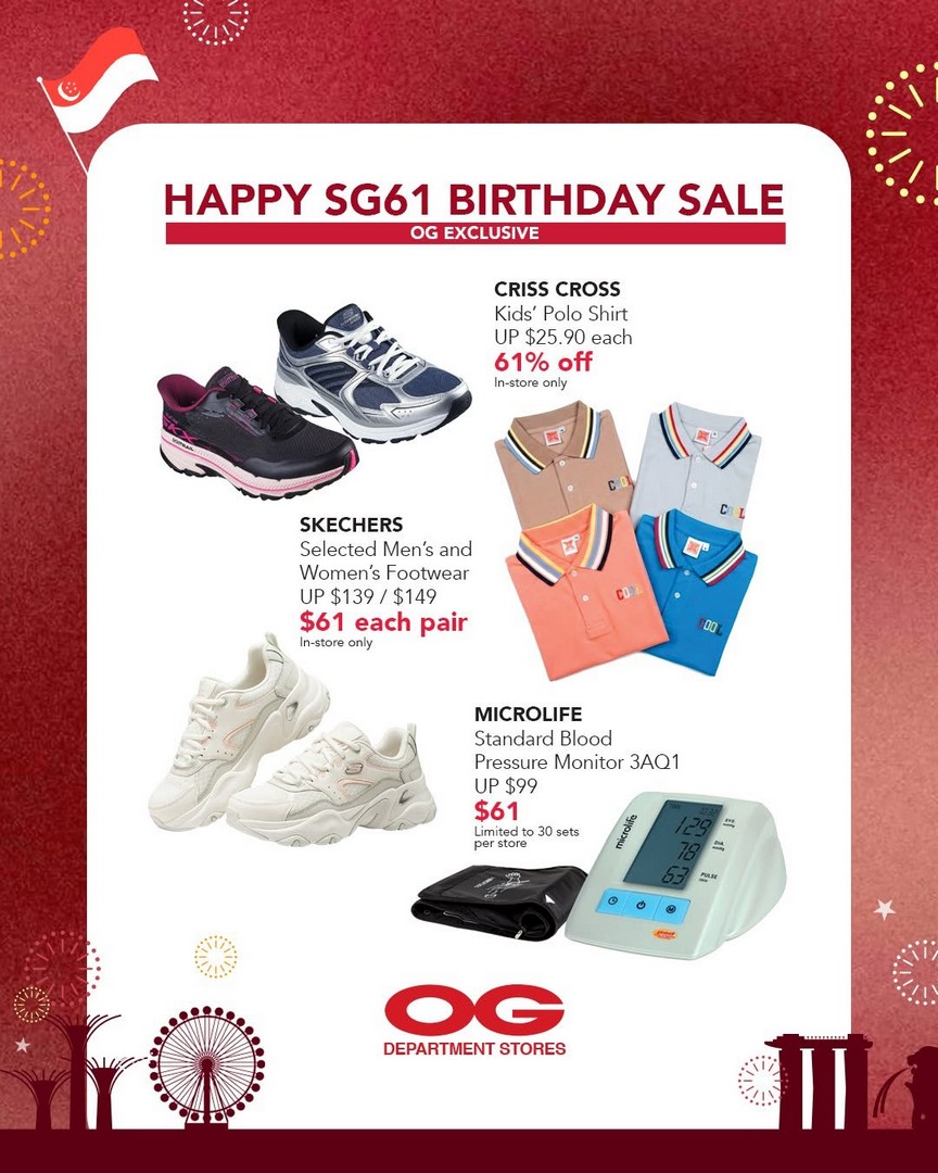 OG-Singapore-SG61-Celebration-Promotion-4 Now till 10 August 2026: OG Singapore SG61 Celebration Promotion, Storewide 20% OFF Shopping Deals on Fashion, Home & Essentials