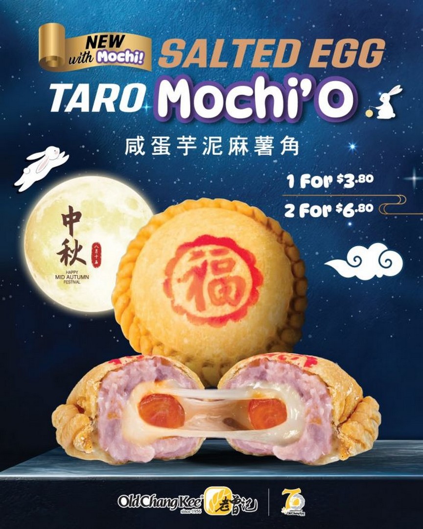 Old-Chang-Kee-Salted-Egg-Taro-MochiO-Promotion 1-30 September 2026: Old Chang Kee Salted Egg Taro Mochi'O Promotion – New Mid-Autumn Festival Puff from $3.80
