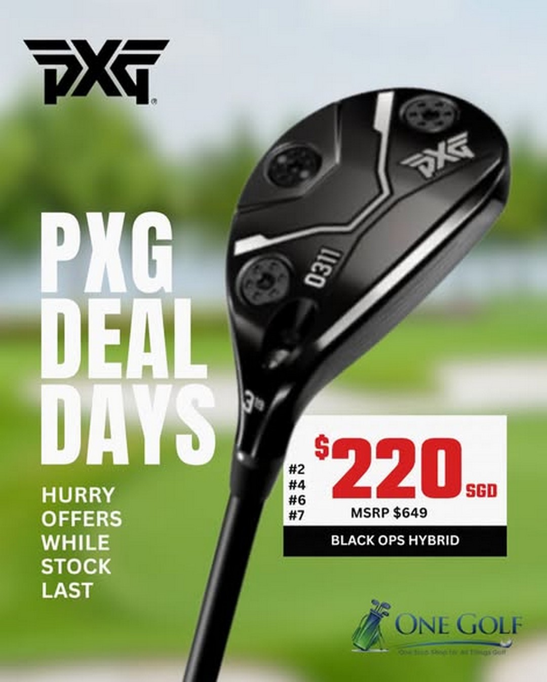 OneGolf-Singapore-PXG-Black-Ops-Golf-Clubs-2 28 August 2026 onwards: OneGolf Singapore: PXG Black Ops Golf Clubs from $220: Limited-Time Sale