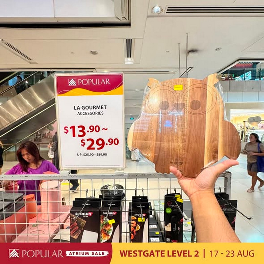 POPULAR-Atrium-Sale-at-Westgate-with-Up-to-70-Off-1 19-23 August 2026: POPULAR Bookstore Singapore: POPULAR Atrium Sale at Westgate with Up to 70% Off Books, Stationery and More