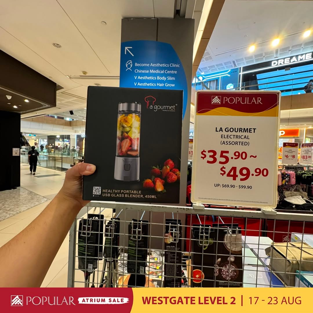 POPULAR-Atrium-Sale-at-Westgate-with-Up-to-70-Off-10 19-23 August 2026: POPULAR Bookstore Singapore: POPULAR Atrium Sale at Westgate with Up to 70% Off Books, Stationery and More