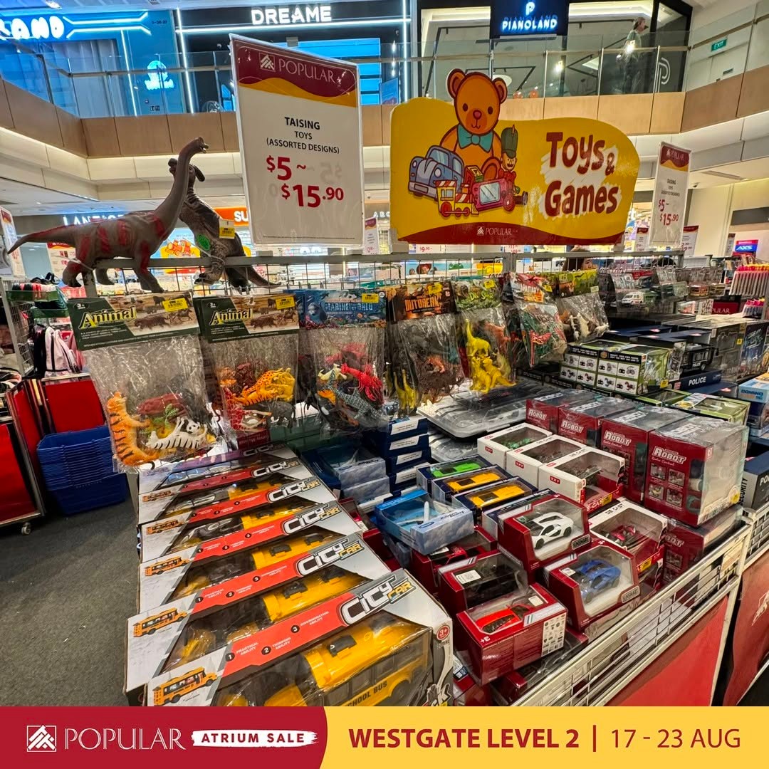POPULAR-Atrium-Sale-at-Westgate-with-Up-to-70-Off-11 19-23 August 2026: POPULAR Bookstore Singapore: POPULAR Atrium Sale at Westgate with Up to 70% Off Books, Stationery and More