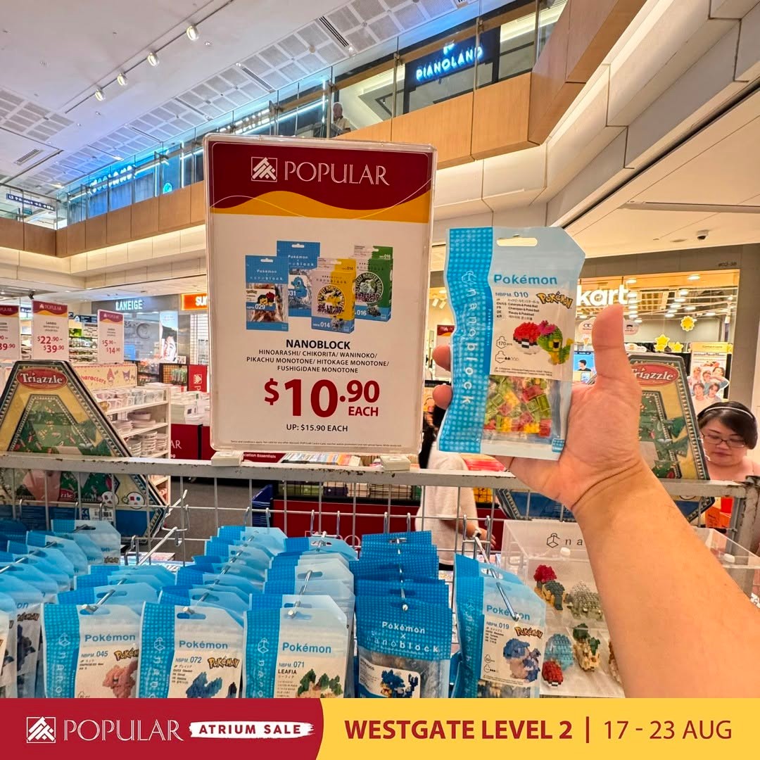 POPULAR-Atrium-Sale-at-Westgate-with-Up-to-70-Off-12 19-23 August 2026: POPULAR Bookstore Singapore: POPULAR Atrium Sale at Westgate with Up to 70% Off Books, Stationery and More