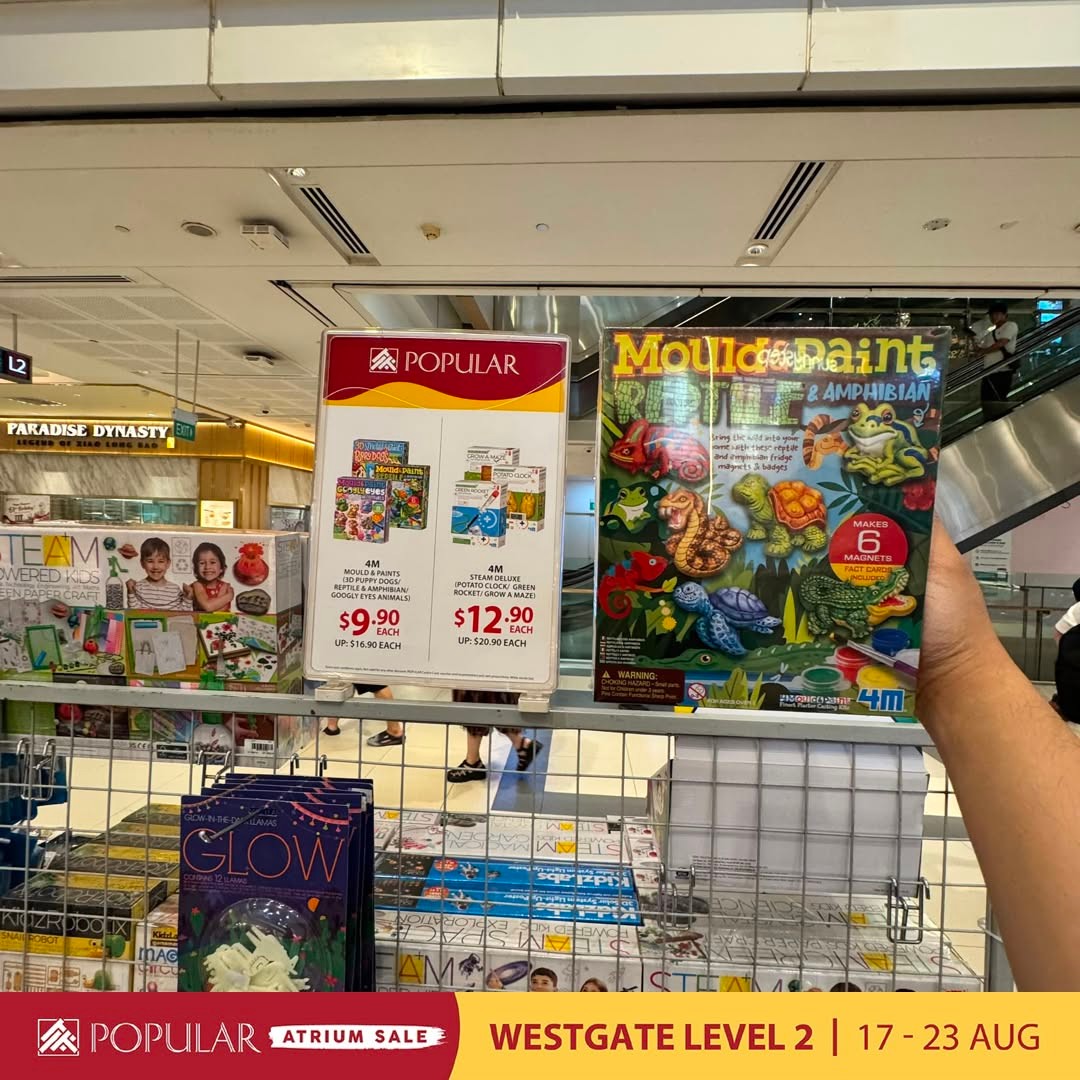 POPULAR-Atrium-Sale-at-Westgate-with-Up-to-70-Off-17 19-23 August 2026: POPULAR Bookstore Singapore: POPULAR Atrium Sale at Westgate with Up to 70% Off Books, Stationery and More