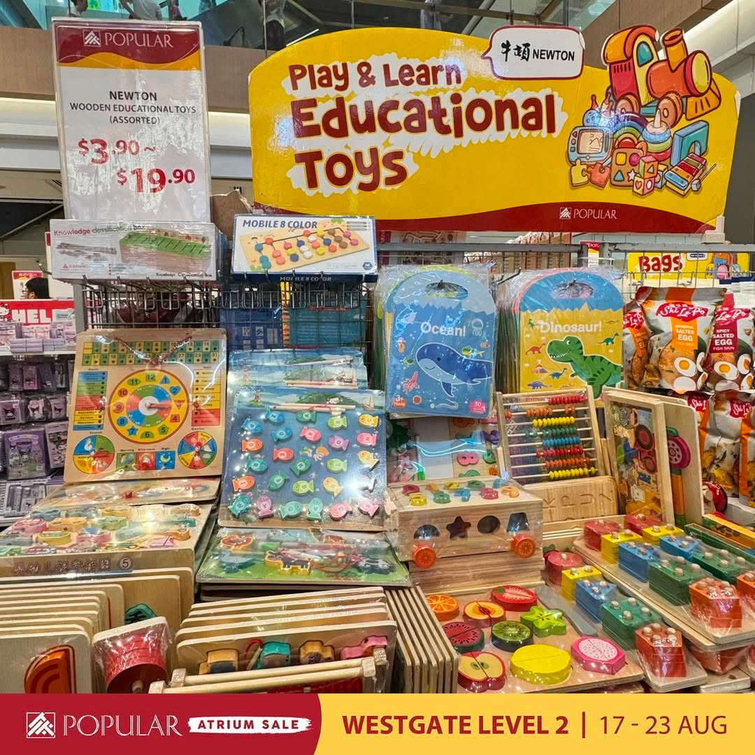 POPULAR-Atrium-Sale-at-Westgate-with-Up-to-70-Off-21 19-23 August 2026: POPULAR Bookstore Singapore: POPULAR Atrium Sale at Westgate with Up to 70% Off Books, Stationery and More