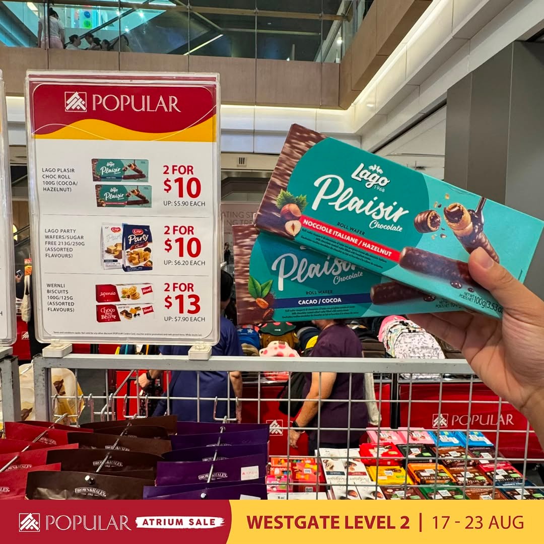 POPULAR-Atrium-Sale-at-Westgate-with-Up-to-70-Off-22 19-23 August 2026: POPULAR Bookstore Singapore: POPULAR Atrium Sale at Westgate with Up to 70% Off Books, Stationery and More