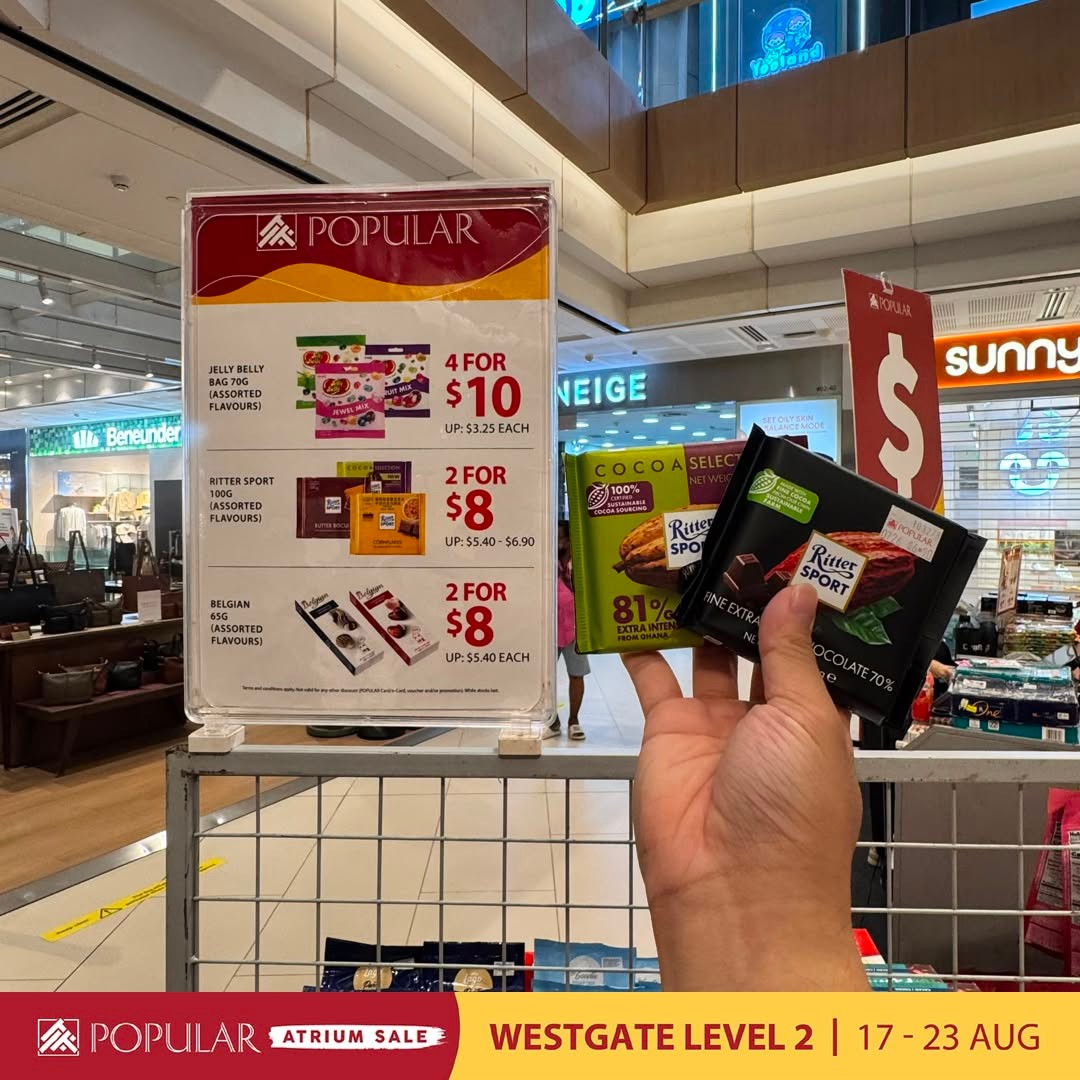 POPULAR-Atrium-Sale-at-Westgate-with-Up-to-70-Off-25 19-23 August 2026: POPULAR Bookstore Singapore: POPULAR Atrium Sale at Westgate with Up to 70% Off Books, Stationery and More