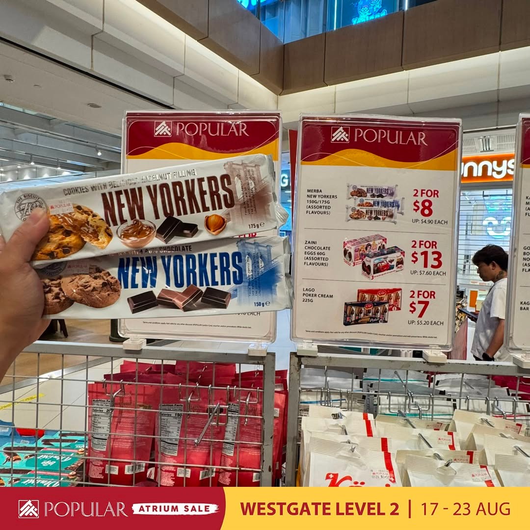 POPULAR-Atrium-Sale-at-Westgate-with-Up-to-70-Off-29 19-23 August 2026: POPULAR Bookstore Singapore: POPULAR Atrium Sale at Westgate with Up to 70% Off Books, Stationery and More