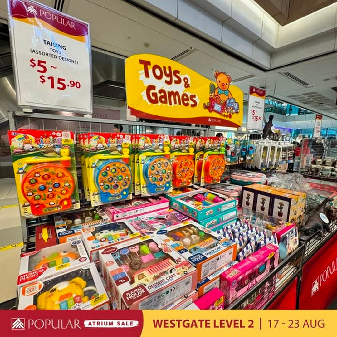 POPULAR-Atrium-Sale-at-Westgate-with-Up-to-70-Off-3 19-23 August 2026: POPULAR Bookstore Singapore: POPULAR Atrium Sale at Westgate with Up to 70% Off Books, Stationery and More